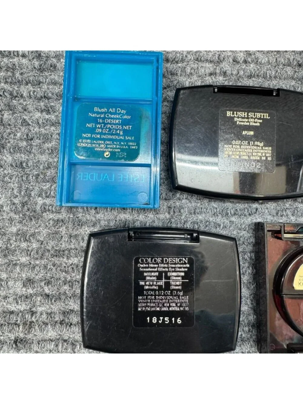 Estée Lauder & Lancôme Lot Blush Eyeshadow Travel Sample Size Bundle of 5 SKU23